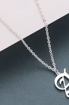 Men's Gothic Letter Shaped Pendant Necklace