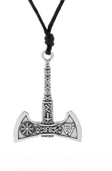 Men's Viking Axe Shaped Pendant Necklace