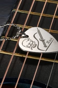 Men's Guitar Pick Necklace