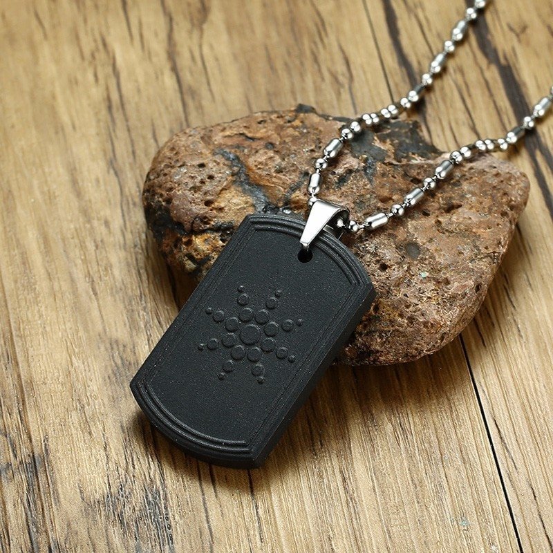 Necklace for Men with Dog Tag Pendant