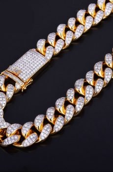 Men's Heavy Zircon Cuban Link Chain