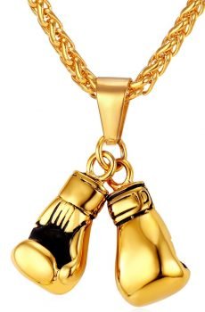 Boxing Gloves Design Steel Men's Pendant Necklace