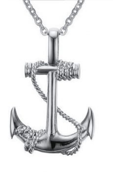 Men's Anchor Shaped Pendant